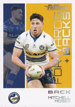2023 NRL Traders Titanium - Forwards & Backs Parallel #FBP20 Mitchell Moses Front